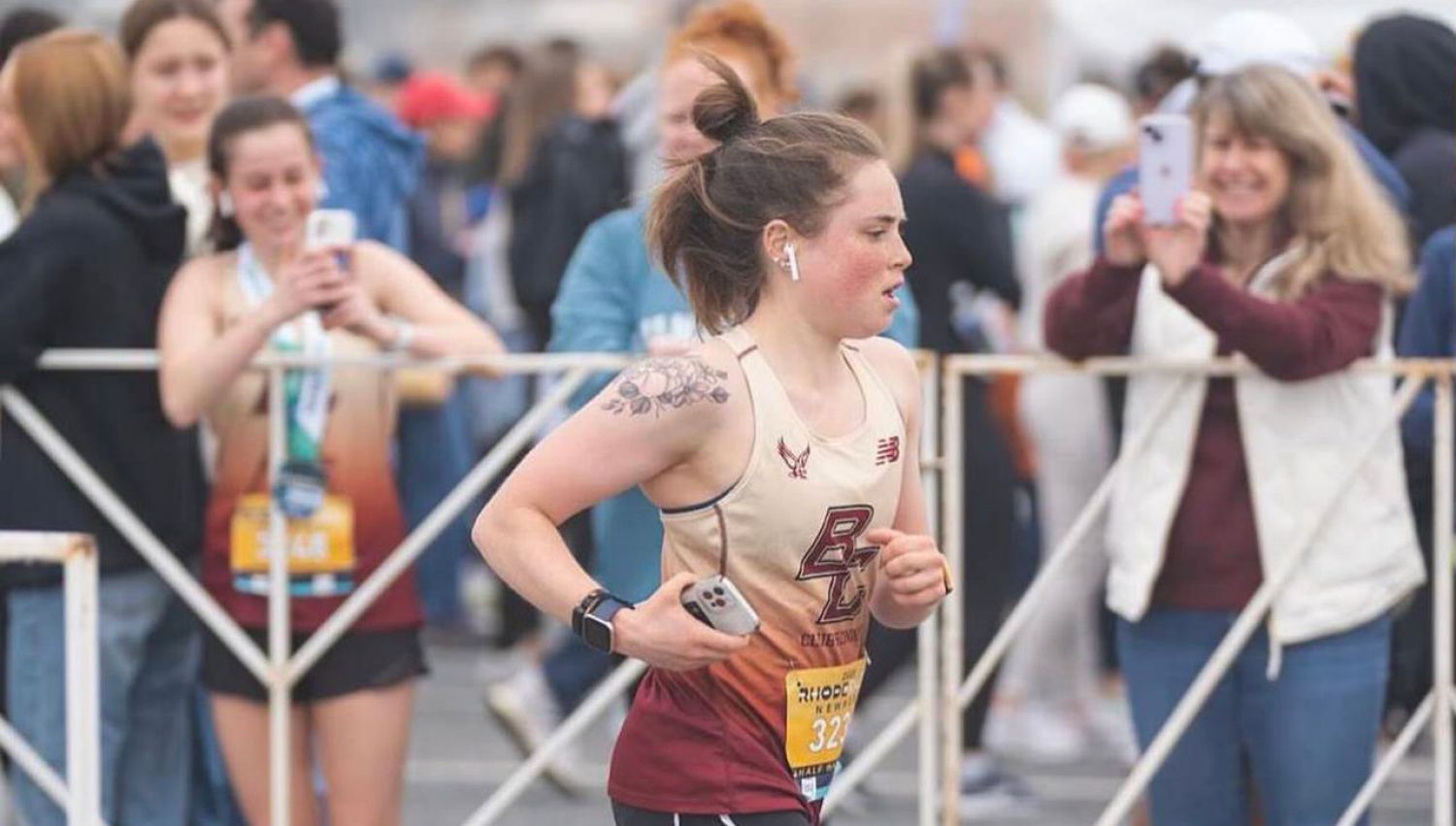 A ϱ student running the marathon